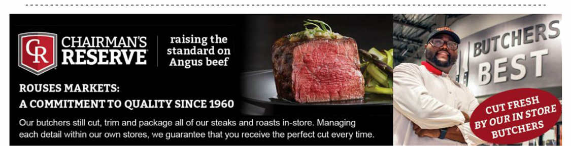 Chairmans Reserve raising the standard on Angus beef, Cut Fresh By Our In Store Butchers